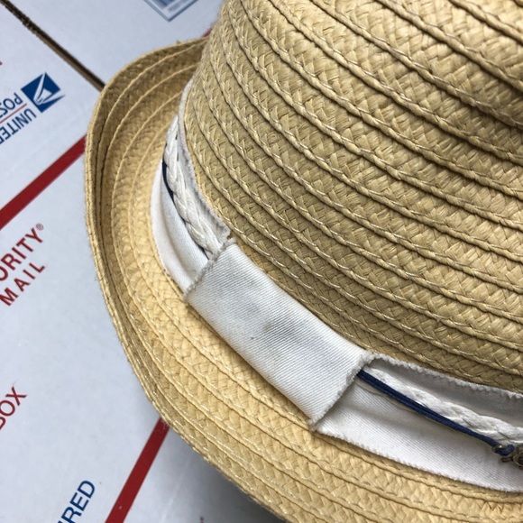 Beautiful tropical boat cap paper fisherman’s hat one size excellent condition - Picture 4 of 13